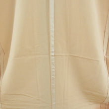 画像をギャラリービューアに読み込む, 付下げ 単衣 紋無し ぼかし染め サーモンピンク色ｘオレンジ色 雲取り紋様 バチ衿 正絹 仕立て上がり着物 身丈160cm