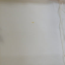 Load image into Gallery viewer, 付下げ 昭和レトロ 刺繍入り クリーム色ｘゴールドｘグリーン 雲に尾長鳥紋様 広衿 正絹 仕立て上がり着物 身丈152cm