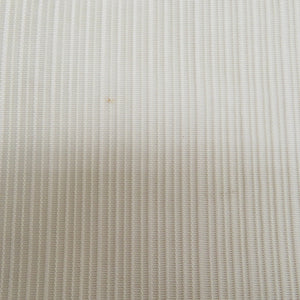 袋帯 夏用 洒落袋帯 絽 菱型に流水と花文様 白色ｘ薄ピンク色 パステル系 お太鼓柄 正絹 仕立て上がり 夏物 長さ424cm