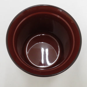 食器 小吸物椀  蓋付き 溜 松葉 漆器 汁椀 箱有 5客組