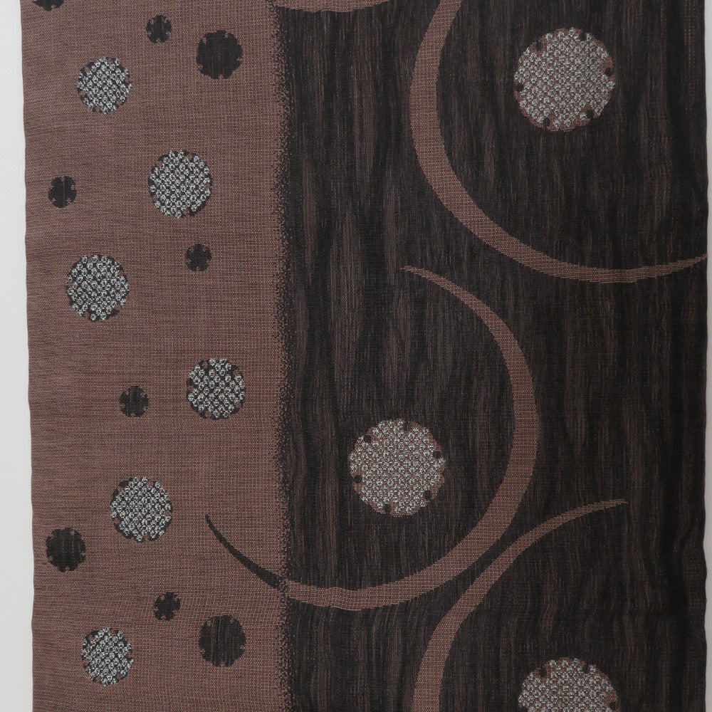 袋帯 正絹 洒落袋帯 華翔苑 スリーシーズンOK 証紙付き 金通三重織