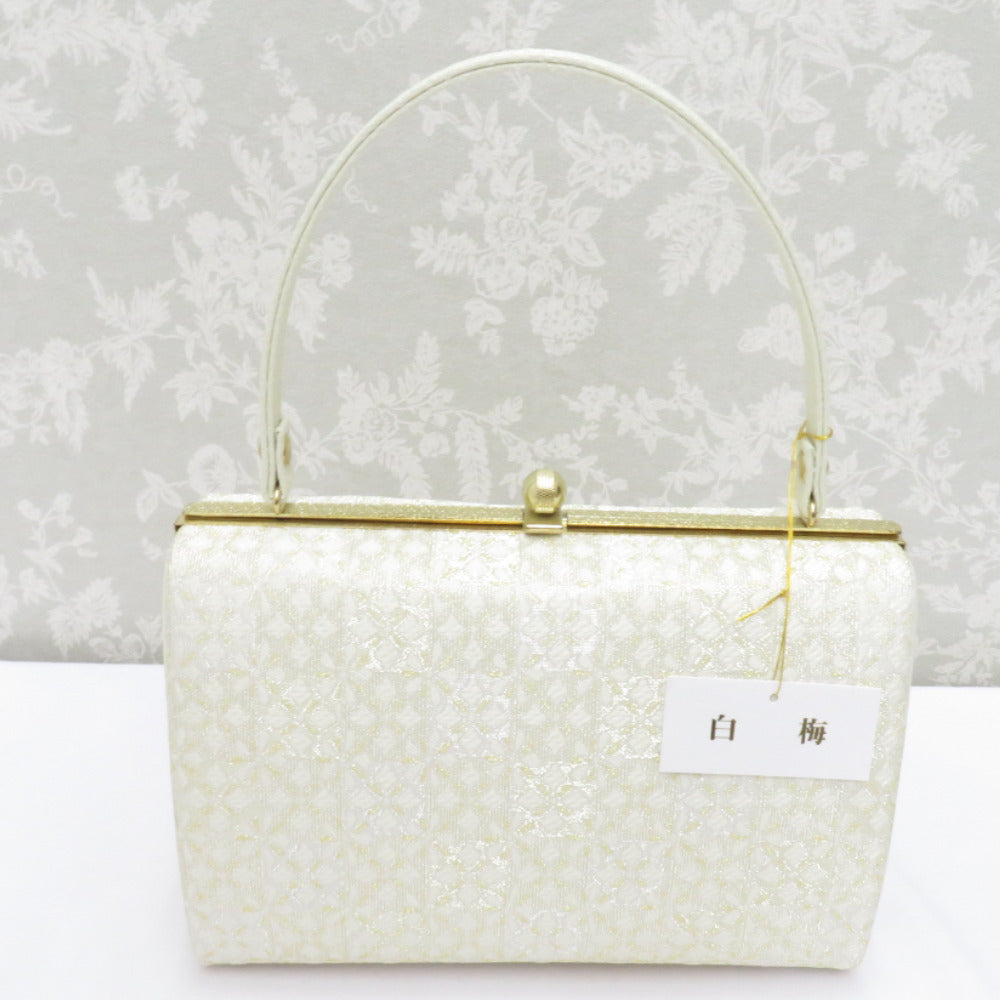 新品 高級 日本製 白梅 謹製 礼装用 草履 バッグ セット ゴールド金具 草履・バッグセット 白梅謹製 礼装用 Mサイズ フォーマル
