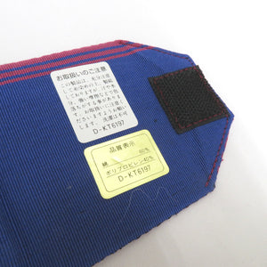 角帯 ジュニア用 ワンタッチ角帯 赤紫×青 横縞 子ども用 男の子 男児 浴衣帯 かんたん着付け 着物 和装