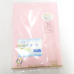襦袢 半襦袢 東スカート 2点セット ラミエール ちりめん Mサイズ ピンク バチ衿 立体裁断 肌着 肌襦袢 奥布付裾除 日本製 和装下着 インナー 女性用