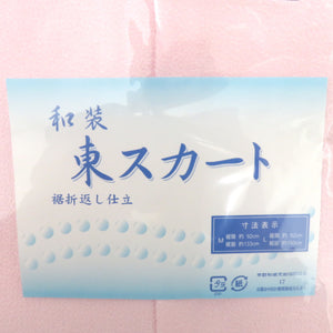 襦袢 半襦袢 東スカート 2点セット ラミエール ちりめん Mサイズ ピンク バチ衿 立体裁断 肌着 肌襦袢 奥布付裾除 日本製 和装下着 インナー 女性用