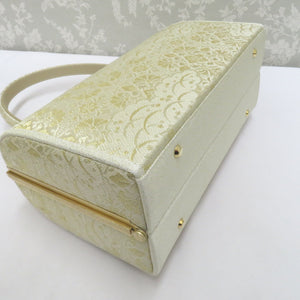 草履・バッグセット 草履バッグセット ゴールド系 華紋 雲取 露芝 24.5ｃｍ フリーサイズ 本皮底 日本製 フォーマル 留袖 訪問着 付下げ 色無地