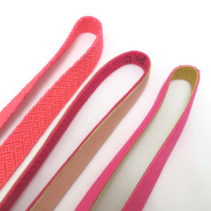 帯締め アンテーク 7本セット 平組 レトロ ピンク系 和装小物 着物用 まとめ売り 帯〆