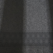 画像をギャラリービューアに読み込む, 袋帯 正絹 洒落袋帯 リバーシブル 六通柄 飛び兎に千松模様 裏ふくれ織り 黒色ｘ灰色ｘ緑色ｘ紫色 長さ448cm