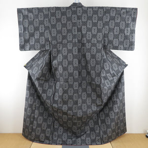 紬 着物 ブラック