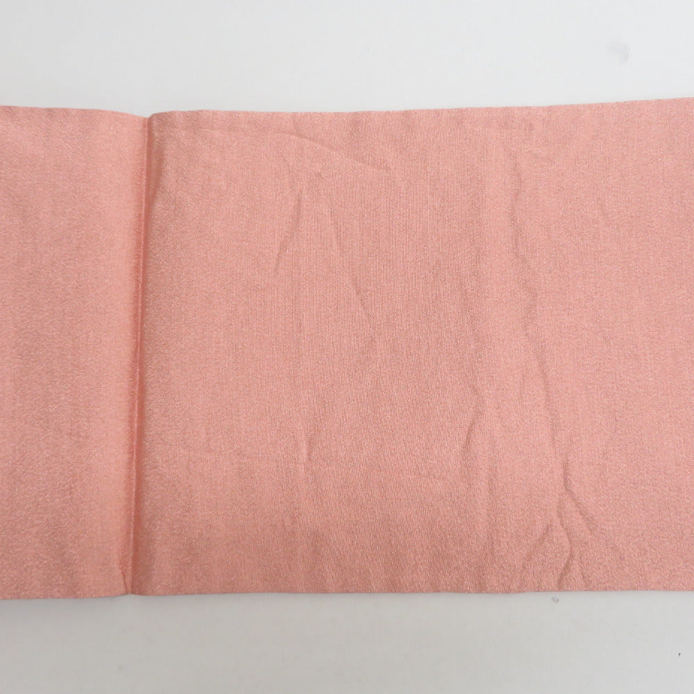 袋帯 正絹 綴れ織り ピンク色 お太鼓柄 紐文様 フォーマル 礼装 長さ