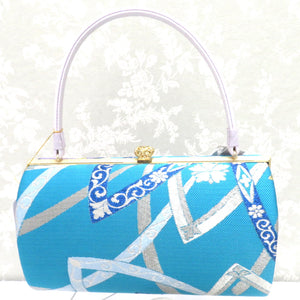 草履・バッグセット 白梅謹製 振袖用 草履 バッグ Mサイズ 適応サイズ23.0~24.0cm前後 水色 青ラメ 紫ラメ 金 華紋 フォーマル 成人式 卒業式