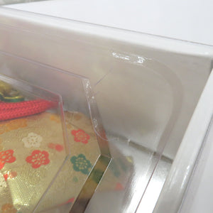 子供着物 女児用 子ども用 作り帯 結び帯 7歳用 ゴールド 金×赤×緑×黄色×白 小梅 七五三 祝着 晴れ着 舞台衣装 梅