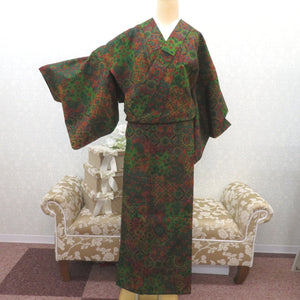 ウール着物 グリーン