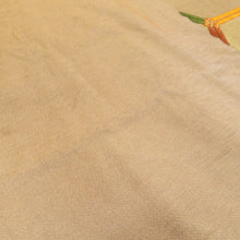 画像をギャラリービューアに読み込む, 袋帯 正絹 金糸銀糸 金色ｘ緑色ｘオレンジ色 ゴールド系 亀甲に華文紋様 六通柄 フォーマル 礼装 長さ432cm