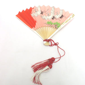 子供着物 女児 筥迫セット 7点セット オレンジ×白×黒×金 桜 市松 横段 女の子 七五三 はこせこ キッズ ハコセコ