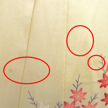 Load image into Gallery viewer, 子供着物 女の子用 四つ身 襦袢セット クリーム×オレンジ 花々 正絹 袷 フォーマル 子供きもの 女児 七五三 祝着 身丈119cm