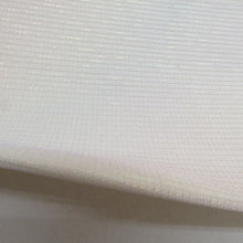 Load image into Gallery viewer, 名古屋帯 夏用 正絹 ラメ糸入り 刺繍入り 銀糸 シルバー系 お太鼓柄 花文様 夏物 カジュアル 仕立て上がり 夏帯 長さ362cm