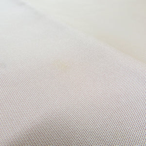 袋帯 正絹 刺繍入り ピンク色ｘ白色ｘ銀色 銀糸 花文様 六通柄 フォーマル 礼装 長さ424cm