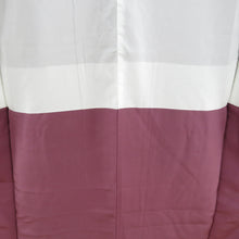 Load image into Gallery viewer, 小紋 袷 薄紫色 パステル系 松竹梅模様 正絹 広衿 仕立て上がり着物 身丈158cm