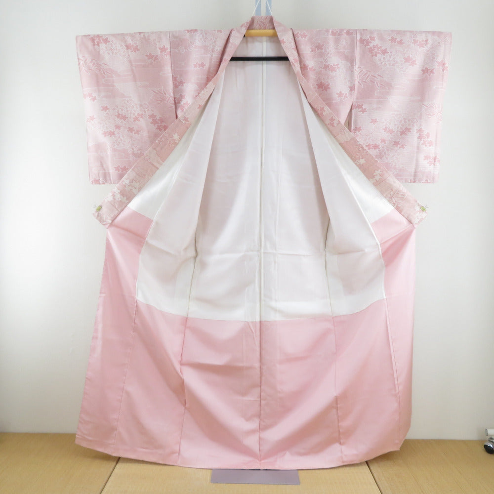 kimonoarisa○天蚕紬○反物○着尺○紅花草木染 kimonoarisa○天蚕紬