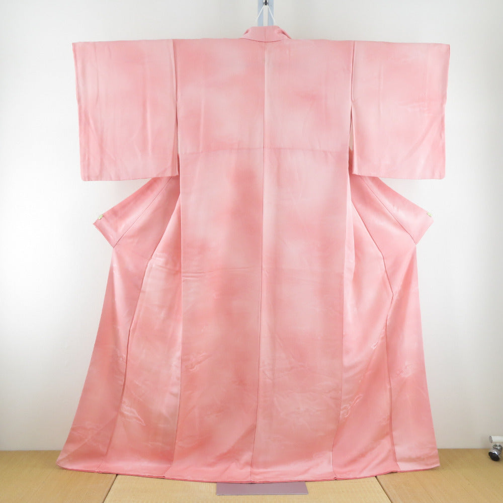 【単衣】色無地＊長尺 背紋有 略礼装 紫色 正絹 お茶会や祝事に＊7IP11 単衣】色無地＊長尺 背紋有 略礼装 紫色 正絹 お茶会や祝事に