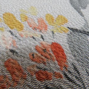 名古屋帯 正絹 縮緬