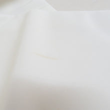 Load image into Gallery viewer, 名古屋帯 正絹 塩瀬 白色ｘ青色 幾何学に植物文様 お太鼓柄 カジュアル 仕立て上がり 着物帯 長さ369cm
