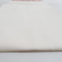 Load image into Gallery viewer, 名古屋帯 正絹 塩瀬 白色ｘピンク色 オリエンタル調 オリエンタル文様 お太鼓柄 カジュアル 仕立て上がり 着物帯 長さ350cm