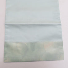 Load image into Gallery viewer, 名古屋帯 正絹 小鳥に花紋様 お太鼓柄 薄緑色 刺繍入り ジュアル 仕立て上がり 着物帯 長さ378cm