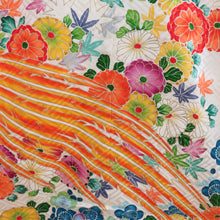 Load image into Gallery viewer, 振袖 黄色ｘ多色 カラフル キジ文様 刺繍入り 正絹 袷 広衿 成人式 仕立て上がり 身丈160cm 中古