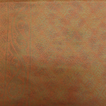 画像をギャラリービューアに読み込む, 袋帯 正絹 金糸 絵皿文様 茶オレンジ色ｘ緑色ｘ紫色 お太鼓柄 仕立て上がり 着物帯 長さ448cm