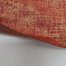 Load image into Gallery viewer, 名古屋帯 正絹 朱色ｘ金色 金糸 お太鼓柄 菊文様 カジュアル 仕立て上がり 着物帯 長さ352cm