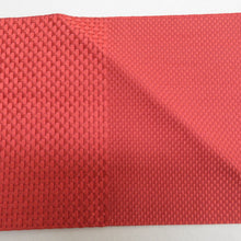 Load image into Gallery viewer, 名古屋帯 八寸帯 正絹 朱色ｘ茶色 エスニック調 お太鼓柄 仕立て上がり 着物帯 長さ351cm