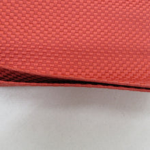 Load image into Gallery viewer, 名古屋帯 八寸帯 正絹 朱色ｘ茶色 エスニック調 お太鼓柄 仕立て上がり 着物帯 長さ351cm