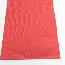 Load image into Gallery viewer, 名古屋帯 八寸帯 正絹 朱色ｘ茶色 エスニック調 お太鼓柄 仕立て上がり 着物帯 長さ351cm