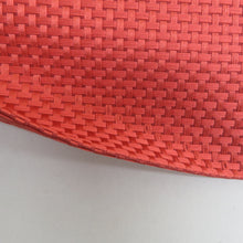 Load image into Gallery viewer, 名古屋帯 八寸帯 正絹 朱色ｘ茶色 エスニック調 お太鼓柄 仕立て上がり 着物帯 長さ351cm