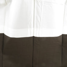 画像をギャラリービューアに読み込む, 紬 着物 本場大島 誠織り 片ス式 茶色 縞模様 袷 広衿 正絹 余り布付き 仕立て上がり着物 身丈169cm