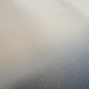 袋帯 振袖用 金色ｘ灰色 御所車に小桜文様 六通柄 正絹 仕立て上がり 着物帯 長さ424cm