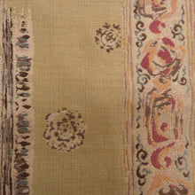 Load image into Gallery viewer, 袋帯 辛子色ｘ茶色 金糸 お太鼓柄 エスニック柄 エスニック調 正絹 仕立て上がり 着物帯 長さ432cm