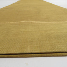 Load image into Gallery viewer, 袋帯 辛子色ｘ茶色 金糸 お太鼓柄 エスニック柄 エスニック調 正絹 仕立て上がり 着物帯 長さ432cm