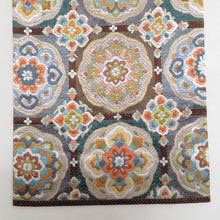 画像をギャラリービューアに読み込む, 袋帯 正絹 総絽刺し 刺繍 金糸 金色ｘ多色 カラフル 華文紋様 全通柄 箱付き 余り布付き 仕立て上がり 着物帯 長さ438cm