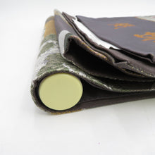 画像をギャラリービューアに読み込む, 袋帯 西陣織 未仕立て 金糸銀糸 切嵌紋様 緑色ｘ金色ｘピンク色 パステル系 証紙付き 刺繍入り 箱付き 六通柄 正絹 仕立て上がり 長さ456cm