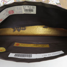 画像をギャラリービューアに読み込む, 袋帯 西陣織 未仕立て 金糸銀糸 切嵌紋様 緑色ｘ金色ｘピンク色 パステル系 証紙付き 刺繍入り 箱付き 六通柄 正絹 仕立て上がり 長さ456cm