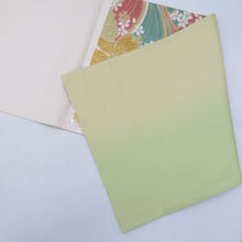 画像をギャラリービューアに読み込む, 袋帯 振袖用 リバーシブル 白色ｘ多色 パステル系 波に夢桜紋様 金糸銀糸 六通柄 正絹 仕立て上がり 着物帯 長さ464cm