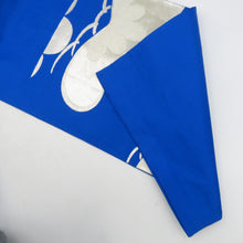 画像をギャラリービューアに読み込む, 袋帯 振袖用 ブルー系 青色ｘ銀色 松紋様 六通柄 正絹 仕立ての糸とじ無し 着物帯 長さ424cm