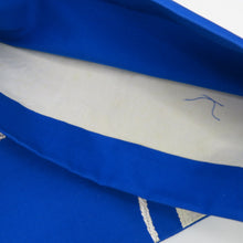 画像をギャラリービューアに読み込む, 袋帯 振袖用 ブルー系 青色ｘ銀色 松紋様 六通柄 正絹 仕立ての糸とじ無し 着物帯 長さ424cm