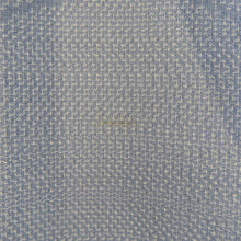 画像をギャラリービューアに読み込む, 紬 着物 夏紬 正絹 青色x白色 単衣 雪輪芝草模様 バチ衿 カジュアル着物 仕立て上がり 身丈150.5cm