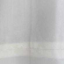 画像をギャラリービューアに読み込む, 紬 着物 青色ｘ紺色 縦縞模様 袷 バチ衿 正絹 カジュアル 仕立て上がり 身丈158cm