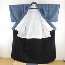 画像をギャラリービューアに読み込む, 紬 着物 ネイビー