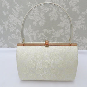 草履・バッグセット 草履バッグセット シャンパンゴールド 市松華紋 シルバー 24.0ｃｍ フリーサイズ フォーマル 留袖 訪問着 付下げ 色無地